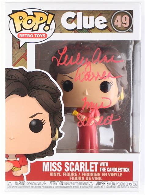 Lesley Ann Warren Signed Clue Miss Scarlet With The Candlestick Funko Pop Vinyl Figure