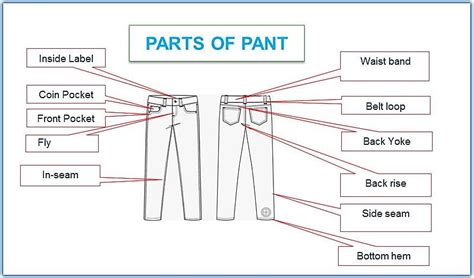 Parts of Pants: Different Types of a Jeans Pant Part with Function ...