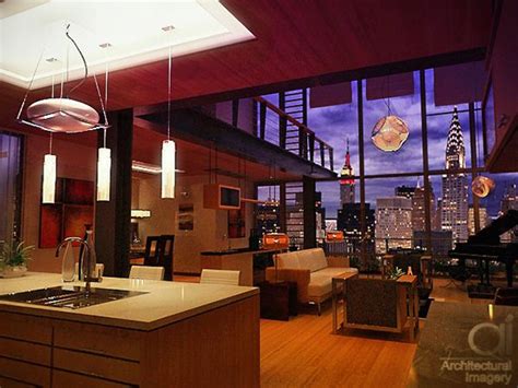 Architectural Imagery Manhattan Loft Condo On Behance Apartment