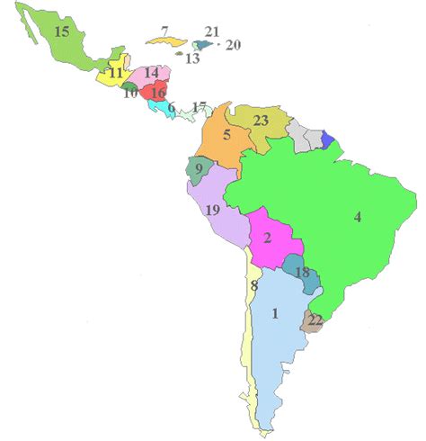 Mapas De America Latina