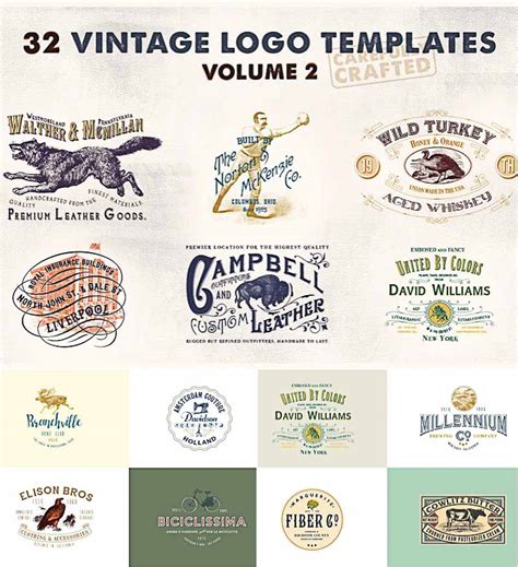 32 Vintage Logo Templates Free Download