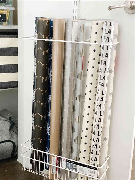 16 Clever Wrapping Paper Storage Ideas And Hacks