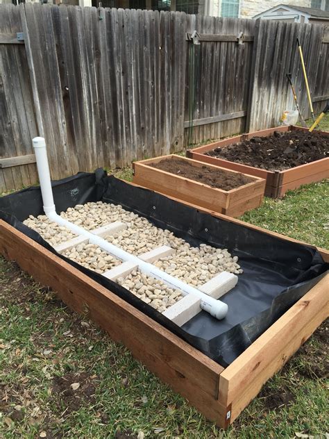 Supplementary plants can be grown in a rectangular bed than planted in a long narrow bed with the same square footage. Wicking Garden Bed: Stage 2 | Building a raised garden ...