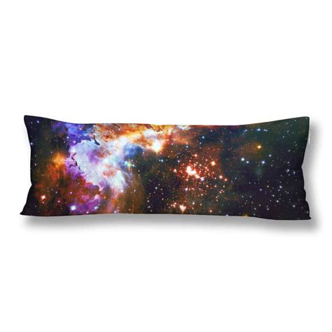 Abphoto Colorful Galaxy In Outer Space Pillow Covers Pillowcase 20x60