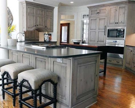 Knotty beech has natural knots and irregularities creating unique characteristics and beauty. Gray stained (washed) Hickory Cabinets | Stained kitchen cabinets, Kitchen cabinet design ...