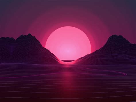 Neon Sunset Wallpaper Hd Artist 4k Wallpapers Images Photos And