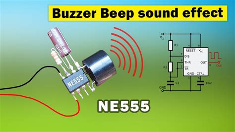 Buzzer Beep Sound Effect Using Ne555 Science Project With 555 Timer Ic