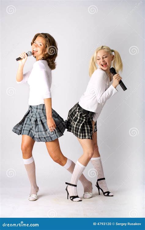 Musical Duo Stock Photo Image Of Schoolgirl Music Dance 4793120