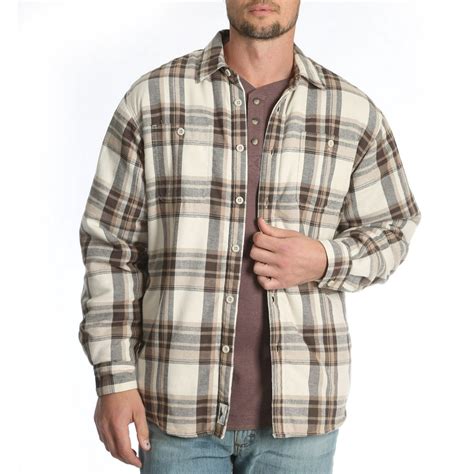 Wrangler Wrangler Mens And Big Mens Sherpa Lined Flannel Shirt