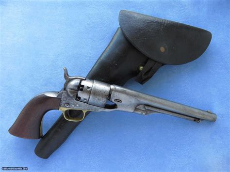 Colt 1860 Army With Holster 44 Cal Civil War Us Military