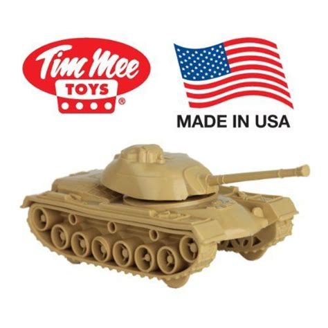 Timmee Tan M48 Patton Tank Military Vehicle For 2 Inch 54mm Plastic