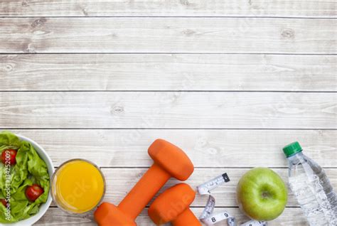Healthy Diet Fitness Background Stock Photo Adobe Stock