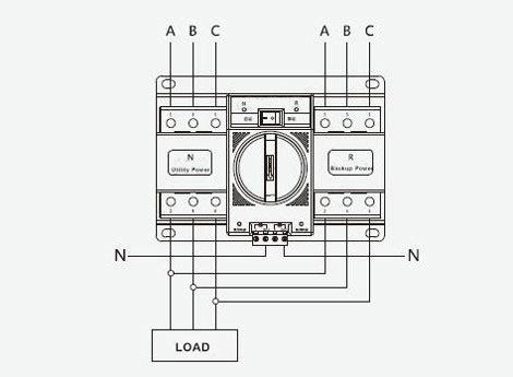 3 phase automatic transfer switch circuit diagram. Automatic Transfer Switch, 3/4 Pole, 6 to 63 Amps | ATO.com