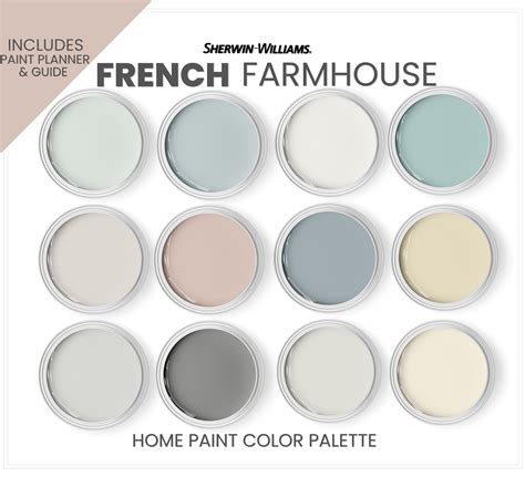 Sherwin Williams French Farmhouse Color Palette French Country Paint