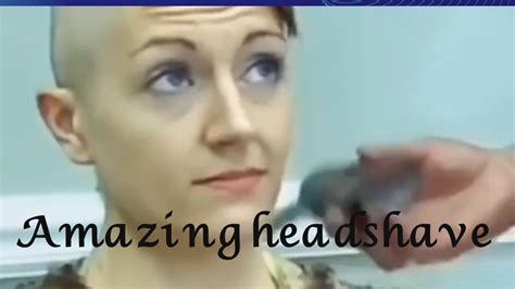 Headshave Girl New Crying Headshave Girl In Salon Headshave In