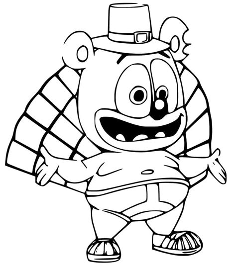 Dibujos de Osito Gominola el Vaquero para Colorear para Colorear