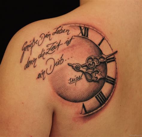 Clock Tattoo On Back Tattoo Ideas Tattoo Ideen Tätowierungen Und
