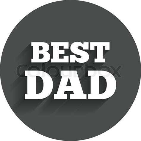 Best Father Sign Icon Award Symbol Stock Vector Colourbox