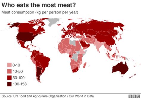 Which Countries Eat The Most Meat Bbc News
