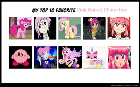 Top 10 Favorite Pink Haired Characters By Fondasu On Deviantart