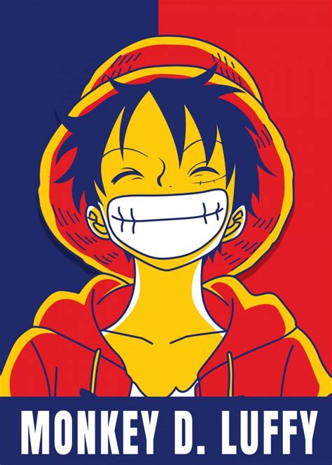 Monkey D Luffy Poster By Introv Art Displate Graphic Poster Art