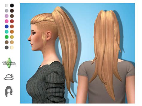 Sims 4 Side Ponytail