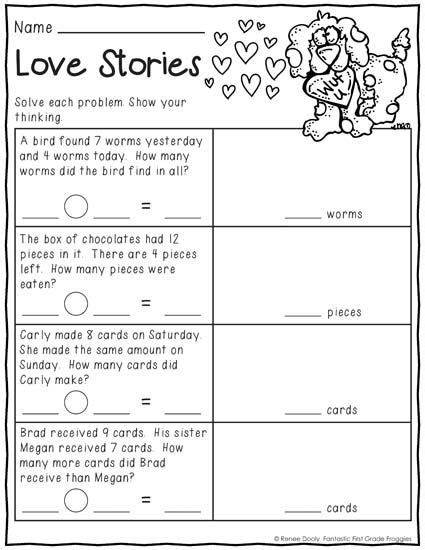 February Print And Do A No Prep Math And Literacy Pack For 1st Grade