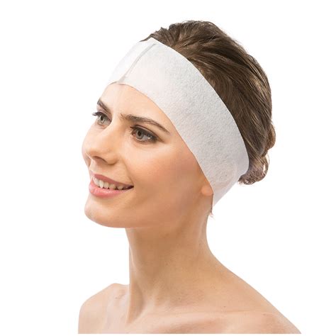 Disposable headbands 100pc (choose black or white option) - Aesthetic gambar png