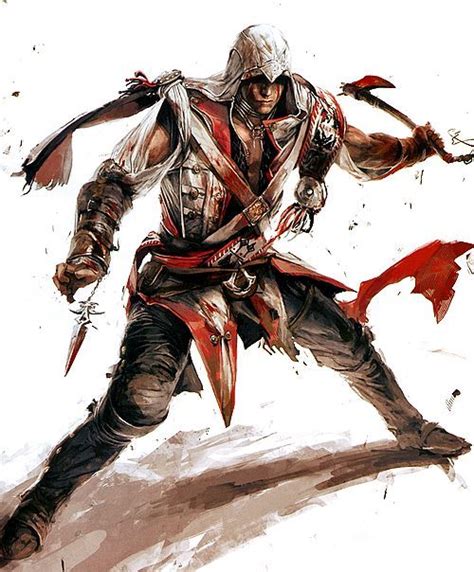 Ac3 Connor Kenway Early Concept Art It Looks Like The Rope Dart Was