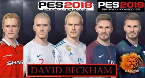 David Beckham Facepack Pes 2019 And Pes 2018 Pes Belgium Glory