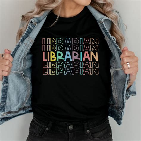 Librarian Librarian T Shirt School Librarian Shirts T Etsy