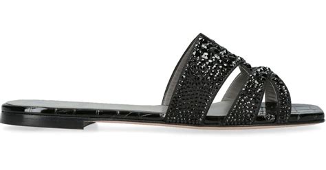 Gina Embellished Beaux Sandals In Black Lyst