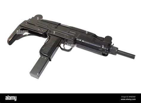 Uzi Submachine Gun Isolated On White Stock Photo Alamy