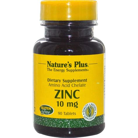Buy Zinc, 10 mg (90 Tablets) - Nature's Plus - Zinc