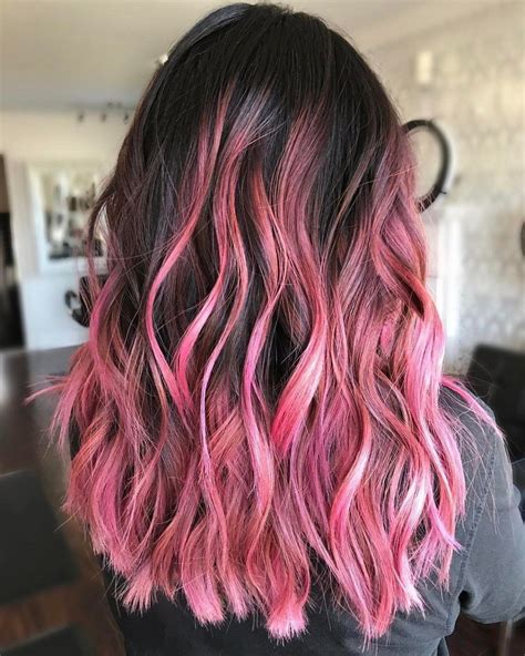 Ideas Of Pink Highlights For Major Inspiration Hair Color Pink