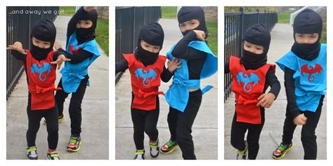 And Away We Go Diy Ninja Costumes