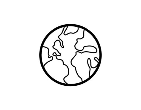 Dales todos los materiales posibles para llenar de. Dibujo de El planeta tierra para Colorear - Dibujos.net
