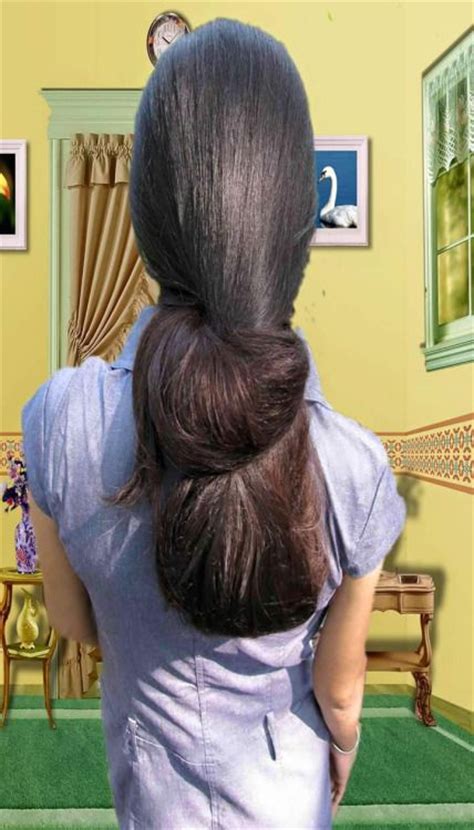 22 Best Images About Bun Made Of Long Hair On Pinterest