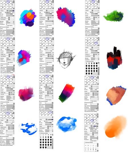 Brushes Type For Paint Tool Sai By Ryky On Deviantart