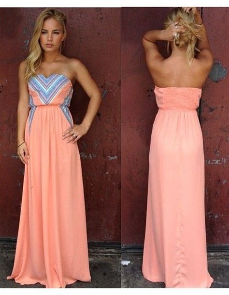 peach maxi dress love the color peach maxi dresses fashion beautiful dresses