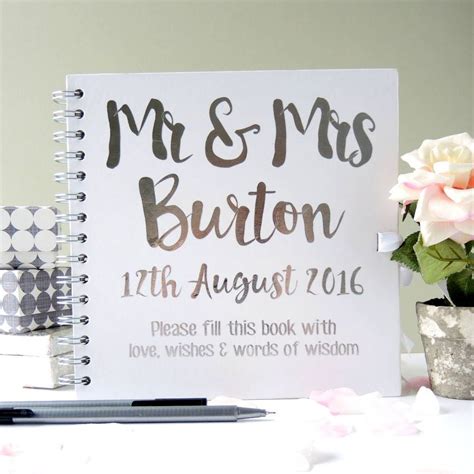 The Perfect Traditional Style Guest Book With A Moden Twist Silver