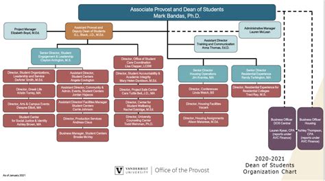 Organization Charts Dean Of Students Vanderbilt University