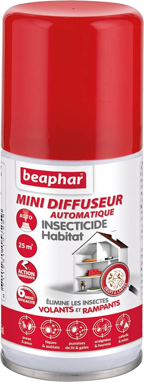 Beaphar Mini Diffuseur Automatique Insecticide Habitat Tue Les