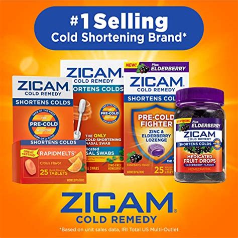 Zicam Cold Remedy Nasal Swabs With Cooling Menthol And Eucalyptus 20 Count Pack Of 2 Pricepulse