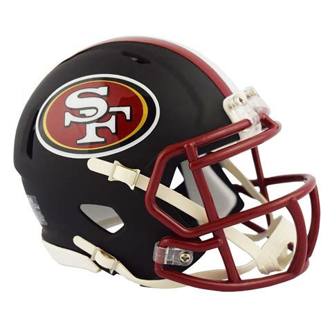 Riddell San Francisco 49ers Black Matte Alternate Speed Mini Football
