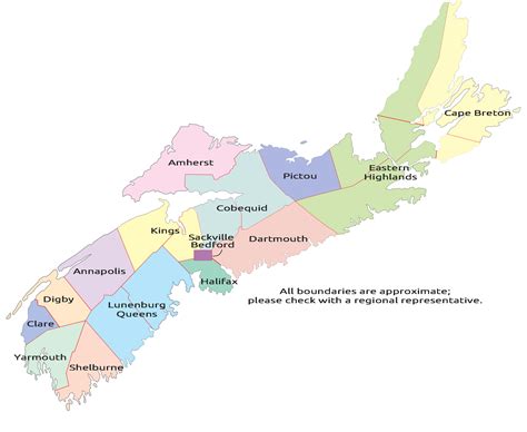 Regional Map And Contacts Special Olympics Nova Scotia