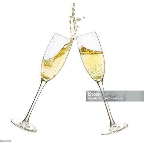 Champagne Glasses Splash Stock Photo 175219075 Istock