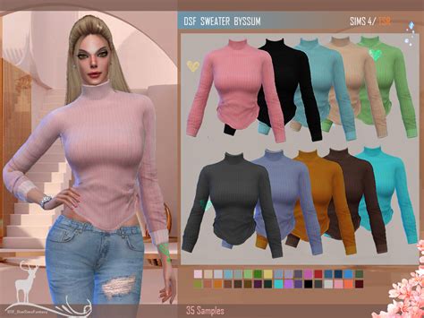 Sweater Byssum By Dansimsfantasy From Tsr • Sims 4 Downloads