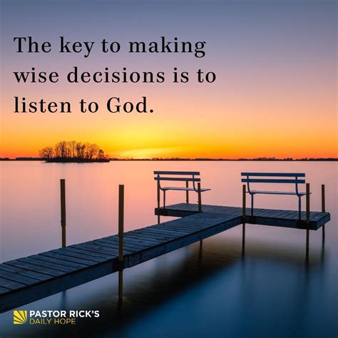 Make Your Decisions Using The Light Of Gods Word Pastor Ricks Daily