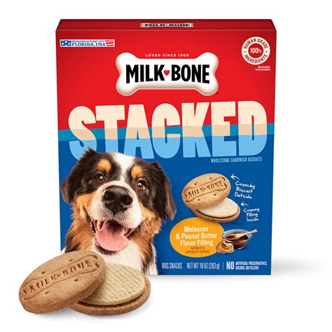 Flavor Stacked Sandwich Biscuits For Dogs Milk Bone®